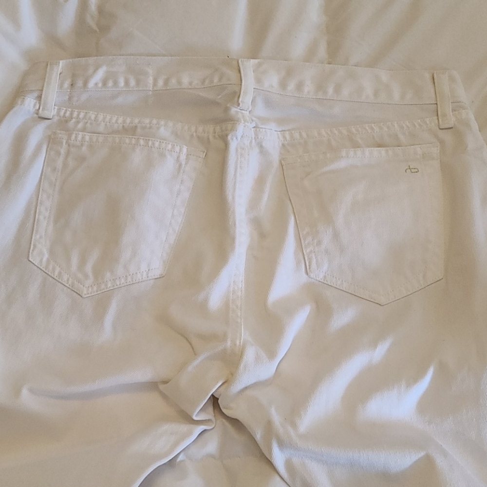 Rag & Bone Fit 2 Slim Leg, 33, white jeans - Picture 2 of 4